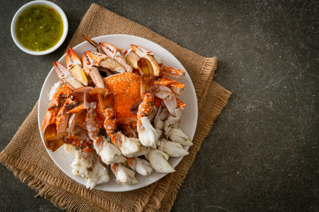 Plate of crab